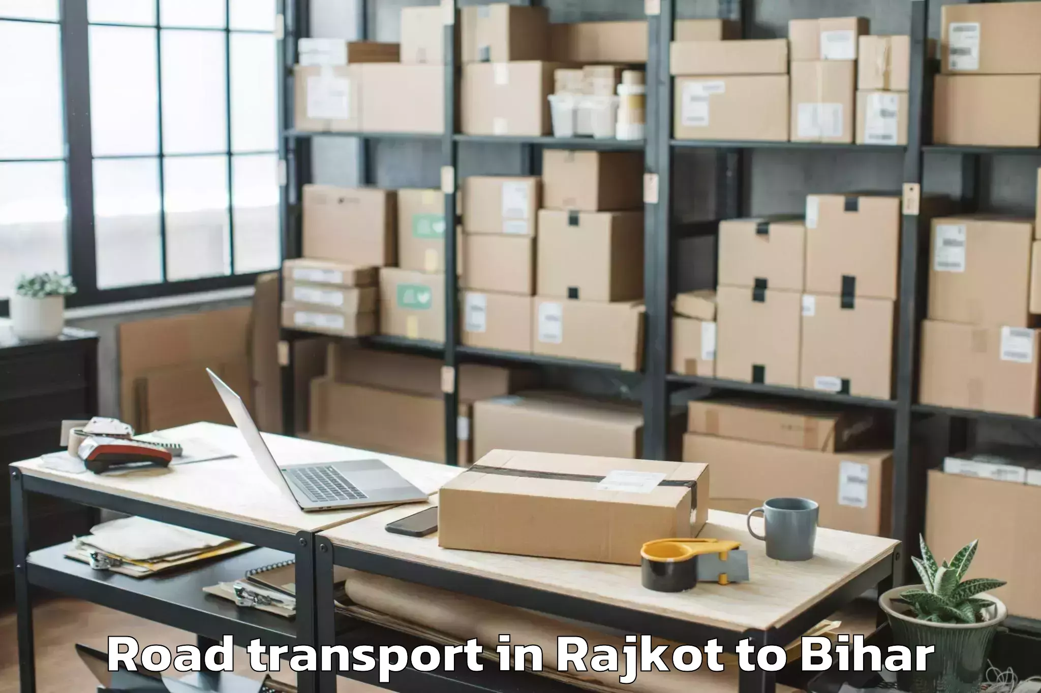 Professional Rajkot to Barhiya Road Transport